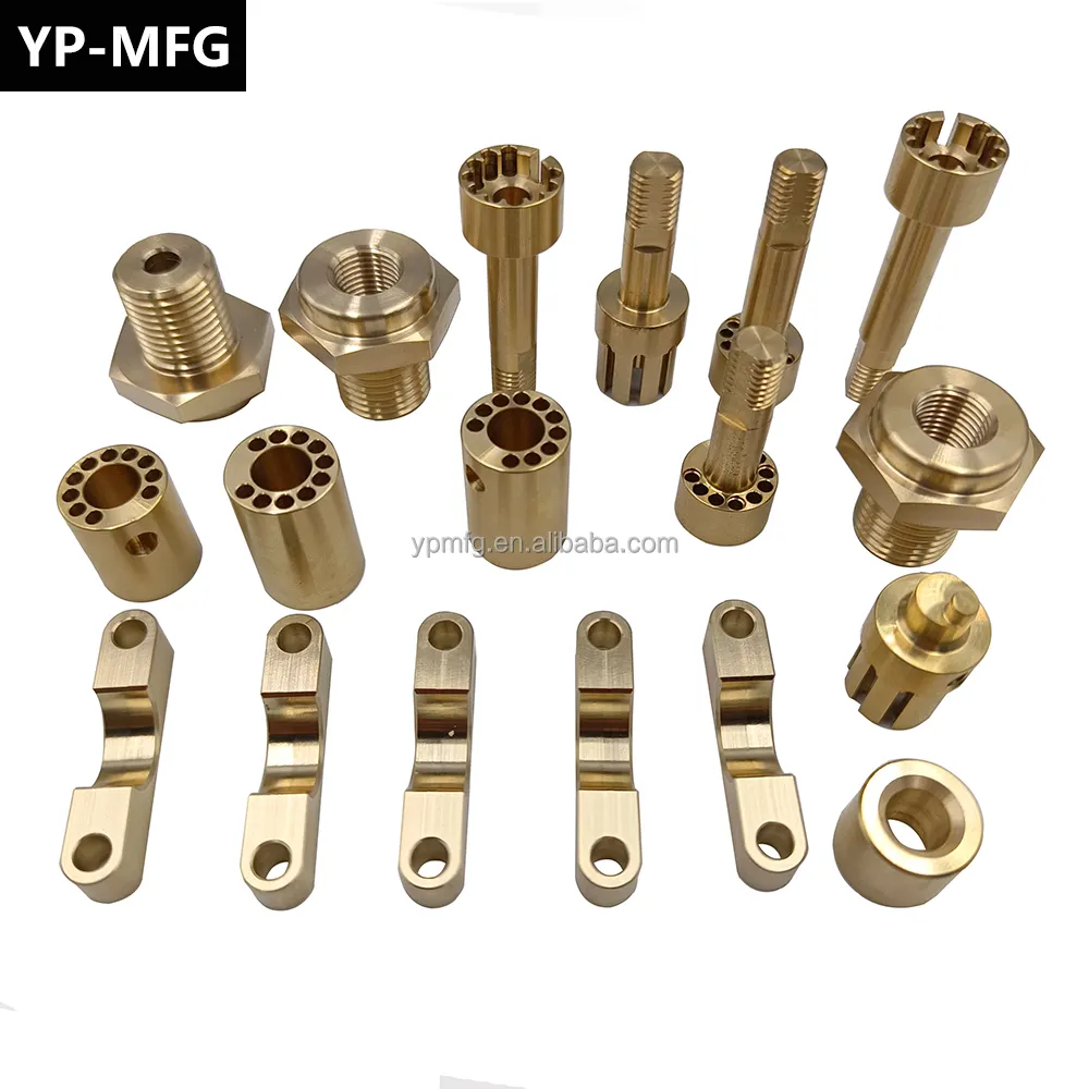 Custom metal fabrication service high precision milling turning machining manufacturing various brass parts