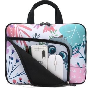 11.6 12 12.5 inch hiện đại Neoprene máy tính xách tay tay áo <span class=keywords><strong>Chromebook</strong></span> trường hợp Ultrabook trường hợp máy tính xách tay tay áo Sling mang theo hệ thống hai túi - Product Image 4