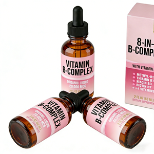 Suplemento Líquido <span class=keywords><strong>Natural</strong></span> de Vitamina <span class=keywords><strong>B</strong></span> Complejo 8 en 1 de Marca Privada ODM, Gotas Líquidas Orgánicas para el Apoyo Inmunológico y Cerebral - Product Image 3