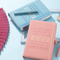 Impression personnalisée 2022 agenda mode A5 couverture rigide calendrier vie organisateur almanach pu cahier planificateur