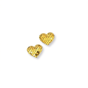 Decorazione natalizia a forma di cuore Iln, 3x4 mm, con paillettes dorate, 2 pezzi, decorazione natalizia - Product Image 1