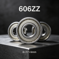 Roulement à gorge profonde miniature 606ZZ 6x17x6mm GCr15 P6 ZV2 à faible bruit pour roues de patins à roulettes