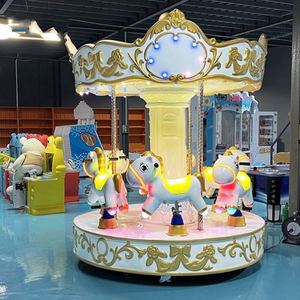 Carrusel Eléctrico de Monedas para Parque de Atracciones, Venta al por Mayor de Fábrica, Juegos de Carrusel para Niños - Product Image 4