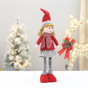 Poupées en tissu de Noël 59 cm, jouets en peluche extensibles pour enfants, décoration de fêtes - Product Image 3