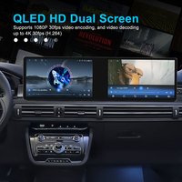 Autoradio Android à double écran 10,1+10,1 pouces, CarPlay sans fil, Android Auto, 4G LTE, navigation GPS QLED, caméra 360°, unité principale