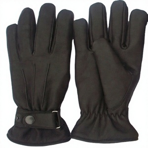 Gants chauffants d'hiver imperméables pour moto Keven Impex KI-704 pour hommes, en cuir, avec logo de chèvre personnalisé, à doigts entiers, fermeture auto-agrippante, compatibles écran tactile - Product Image 1