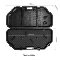 Étui de rangement personnalisable pour tir à l'arc entièrement rempli et verrouillable Étui noir rigide pour arcs à poulies OEM et ODM pris en charge