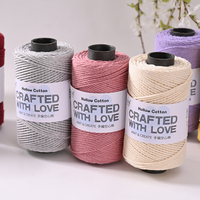 100% Cotton Hand Knitting Yarn Eco-Friendly Combed Dyed Fancy Moisture-Absorbent Anti-Pilling Ring Spun 32s/16ply Hollow