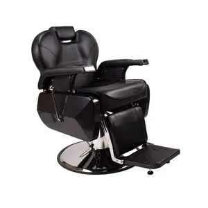 Chaise de barbier hydraulique pour hommes, mobilier de salon de coiffure, ajustable, robuste, stock américain