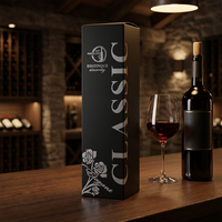 Caja de Regalo para Vino Personalizada, Caja de Empaque para Vino Tinto de Alta Gama, Caja para Champán, Logotipo Impreso con Estampado en Caliente