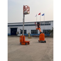 Plateforme élévatrice à mât autopropulsée électrique TERLION TMWP6-2100 en alliage magnésium-aluminium, capacité de 400 lb, hauteur de travail de 24 pieds