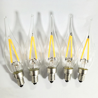 Ampoule à filament LED C22, ampoule LED bougie C22, ampoule LED C22, ampoule LED décorative C22