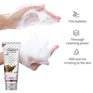 Limpiador Facial de Colágeno y Baba de Caracol, Limpieza Profunda de Poros, Hidratante e Iluminador, Venta al por Mayor - Product Image 1