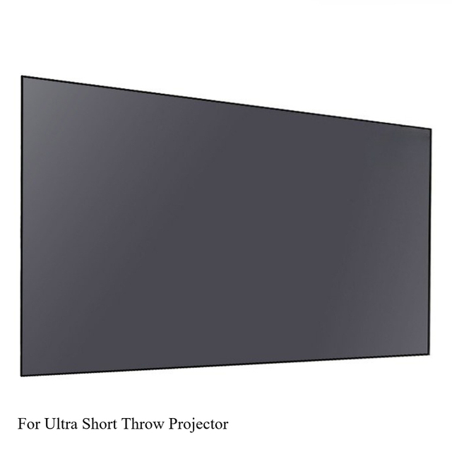 Ultra Short Throw Fresnel Projector Screen 223cm Width 1 1 Format HD 4K 8K 3D Wall Mount No Frame