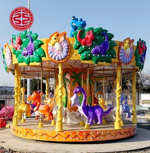 Luxe manèges carnaval parc D'attractions animaux carrousel joyeux aller rond carrousel cheval 16 sièges carrousel cheval à <span class=keywords><strong>vendre</strong></span> - Product Image 2