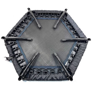 供应商销售50英寸六角室内蹦床迷你蹦床成人健身可折叠腿