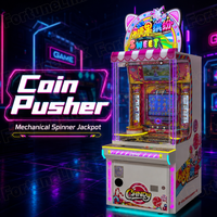 Machine à pousser les pièces de monnaie OEM/ODM personnalisée pour aires de jeux intérieures, avec qualité stable, utilisant des systèmes de poussée de pièces de monnaie et des machines de type arcade en cabinet