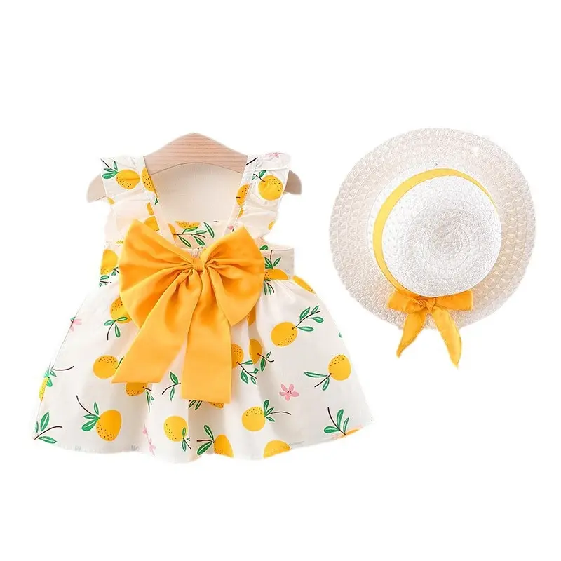 Vestido de niña de las flores de alta calidad duradero con varias niñas Casual elegante estampado verano bordado algodón bordado