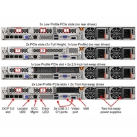 Serveur en rack Lenovo ThinkSystem SR630 V2 1U, serveur d'entreprise haute performance à double socket pour centre de données, cloud et virtualisation
