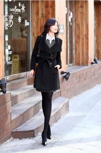 Abrigo de Cachemira para Mujer, Cárdigan Largo y Delgado de Otoño, Abrigos Largos de Invierno para Mujer, Abrigo Femenino Grueso y Cálido - Product Image 4