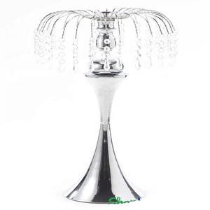 VENTE CHAUDE BOUGIE EN CRISTAL EN MÉTAL FINI NICKEL POUR LA DÉCORATION DE MARIAGE ET LA DÉCORATION DE LA MAISON MODERNE AVEC LOGO PERSONNALISÉ - Product Image 6