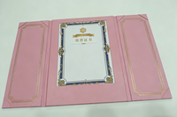 Porte-documents lumineux en PU avec logo personnalisé, pour certificats et récompenses