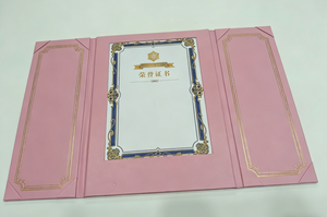 Porte-documents lumineux en PU avec logo personnalisé, pour certificats et récompenses - Product Image 2