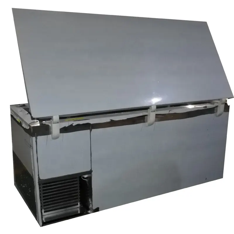 Caixa de gelo para refrigerador de gelo com design horizontal