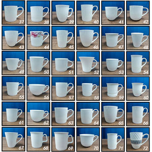 ผู้ผลิตขายส่งแก้วกาแฟและชาเซรามิกสีขาวพร้อมส่ง สามารถปรับแต่งได้พร้อมโลโก้ส่วนตัว - Product Image 2