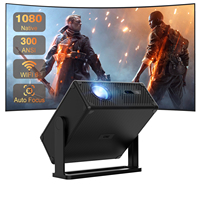 CRE CR52 LED Projecteur LCD 1080p Full HD Conception anti-poussière Home Theate Android 9 Smart Proyector