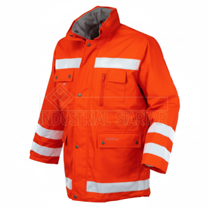 Parka de sécurité réfléchissante Super Fluo Vêtements haute visibilité pour une sécurité accrue - Product Image 1