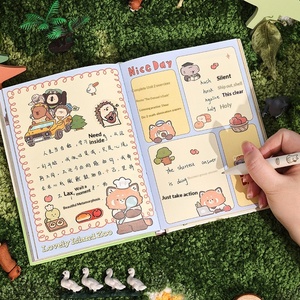 Cuaderno de Diario Infantil con Tapa Dura de la Serie Ciudad de los Animales de Mengdao, Diseño de <span class=keywords><strong>Dibujos</strong></span> <span class=keywords><strong>Animados</strong></span> Bonitos en 3D, Regalo - Product Image 4