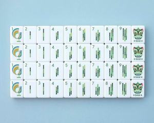 Mahjong Americano Moderno, Acrílico Verde, Plegable, Portátil, 4 Capas, 160 Fichas, Juego de Póker de Lujo Completo, Tamaño de Viaje - Product Image 5