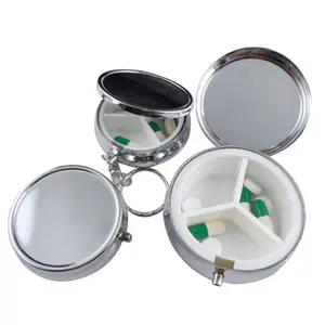 Promozionale Piccolo Carry-in grado di Metallo Decorativo Droga Pillola Della Medicina Ovale Regalo di Imballaggio Scatola di Latta Mini Barattolo di latta