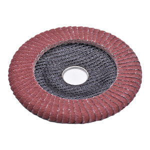 Disco Abrasivo in Ceramica Rossa Premium 125*22mm 5'' con Bordo Curvo Grana 80 #   Dischi Abrasivi 72/90 con Lamelle per Lucidatura e Levigatura Metalli OEM YIHONG T27 - Product Image 2