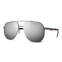 Lunettes de soleil et lunettes de vue unisexes à verres polarisés TAC - Marque de luxe, style rétro, monture en acier inoxydable, couleur personnalisée EV005 TW