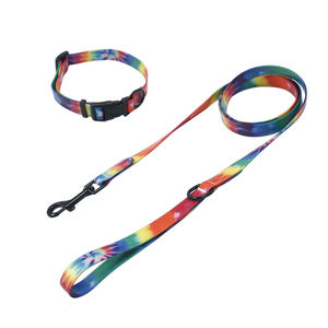 Correa y <span class=keywords><strong>Collar</strong></span> para Perro de Nailon con Estampado de Arcoíris de Moda de Lujo Personalizado con Función de Liberación Rápida para Caminar y Correr de Forma Segura - Product Image 3