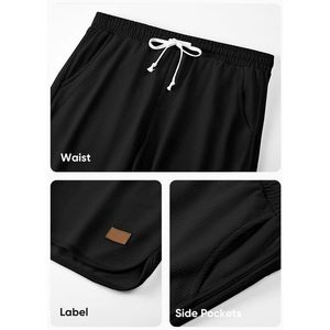 2025 Men's Athletic <b>Shorts</b> Casual Elastic Waist Drawstring Stretch Waffle Beach Running Sweat <b>Gym</b> <b>Shorts</b> Size XS - Product Image 3