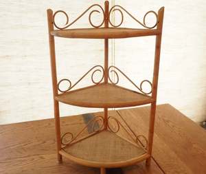 Étagère d'angle décorative en bois à 4 niveaux Jardinière Cadre en bambou Spacieux 2023 Ensembles de salon et chambre à coucher Coin de jardin - Product Image 1