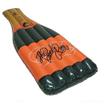 Matelas gonflable en forme de bouteille de vin, flotteur de piscine