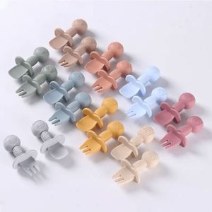 Juego de Cubiertos de Silicona para Bebés, Cucharas y Tenedores Hechos de Gel de Sílice Duradero - Product Image 5