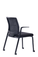 Chaise de visiteur de bureau empilable à dos de maille de jambe fixe en métal de Kabel de conception moderne pour la salle d'attente