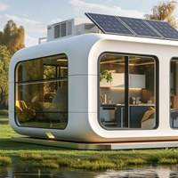 Conteneur mobile en acier personnalisable et détachable de 20 pieds, design moderne, entièrement équipé en électricité, étanche et résistant au vent, pour usage commercial ou résidentiel