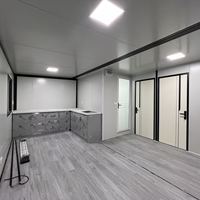 Maison préfabriquée en conteneur extensible 20 pieds 40 pieds, conforme aux normes locales, avec salle de bain extérieure préfabriquée, Maisons préfabriquées