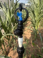 Mini vanne à boisseau sphérique en plastique pour micro-irrigation, vanne de contrôle pour tube PE, pour système d'irrigation goutte à goutte de jardin