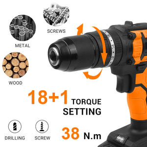 Perceuse électrique rechargeable 21V Ensemble de tournevis sans fil Petite perceuse à main en acier inoxydable Lithium <span class=keywords><strong>Pro</strong></span> - Product Image 3