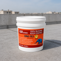 Revêtement de toiture en caoutchouc silicone DIMEI DM-193, imperméabilisation par pulvérisation, résistant aux UV, liquide imperméabilisant pour toiture plate