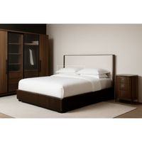 Juego de Dormitorio y Sala de Estar Moderno OEHOME en Madera de Nogal con Color Personalizado, Muebles de Lujo de Inspiración Italiana Ideales para Apartamentos