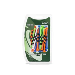Tees de golf en plastique durables à 6 pointes, 3-1/4 pouces, à rayures, avec pochette de rangement – Prix usine - Product Image 1