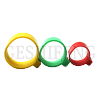 Geshifeng NO. Bague d'identification à clipser pour poulet 001-100, personnalisable, en plastique, 8 couleurs, pour volailles